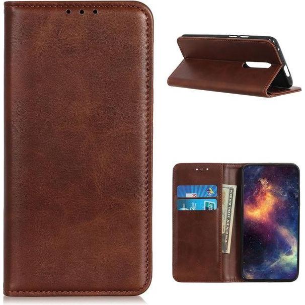 Thumbnail - MU Classic Classic V Leder Bookcover Series (Nokia 2.4), Smartphone Hülle, Braun