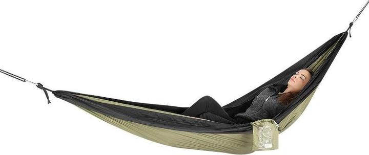 Produktbild Enero Camp Touristische Hängematte 2 Personen 270x140cm Grün Schwarz