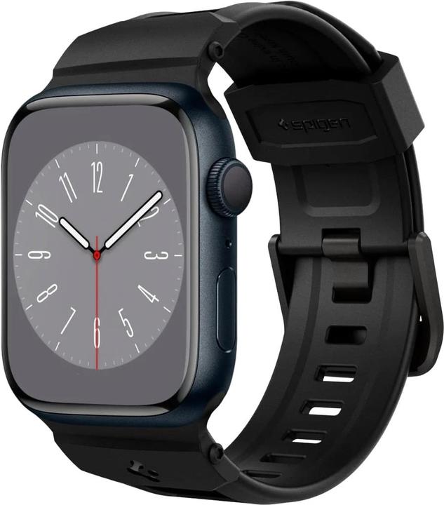 Immagine prodotto Spigen FASCICOLO RUGGED Apple Watch 4/5/6/7/8/SE (38/40/41MM) NERO OPACO (41 mm, 38 mm, 40 mm, Poliuretani termoplastici (TPU))