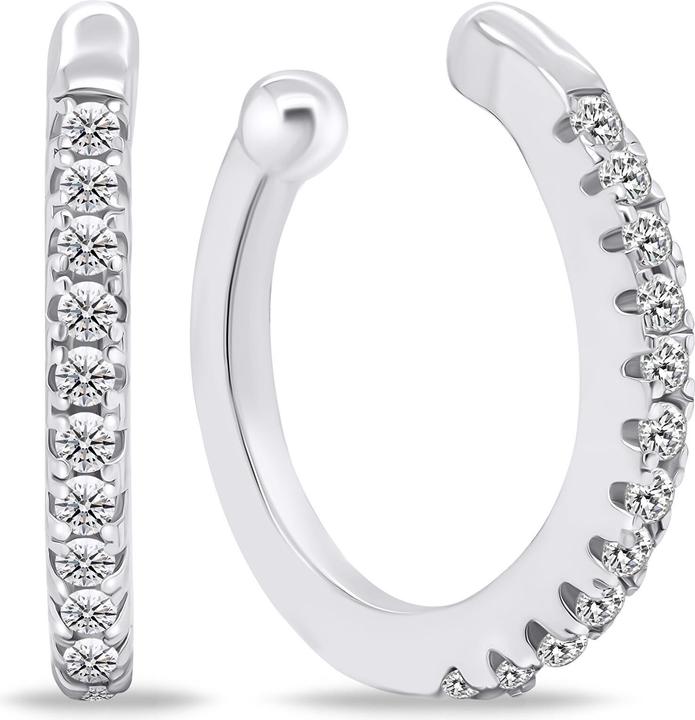 Immagine prodotto Brilio Argento - Orecchini di tendenza in argento con zirconi trasparenti EA694W