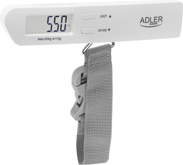 Image du produit Adler | Travel Luggage Scale | AD 8191 | Poids maximum (capacité) 50 kg | Précision 10 g | Gris