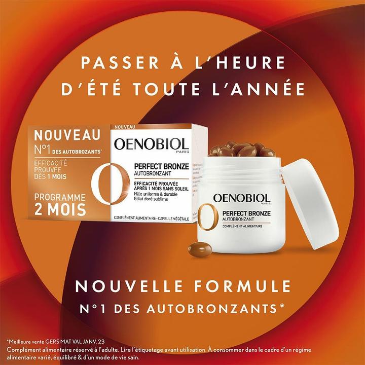 Actual product image Oenobiol Perfect Bronze Self-Tanning Capsules
