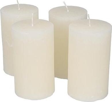 Söllner Floristik Stumpenkerze 120x70mm creme 4erSet (4 Stk.)