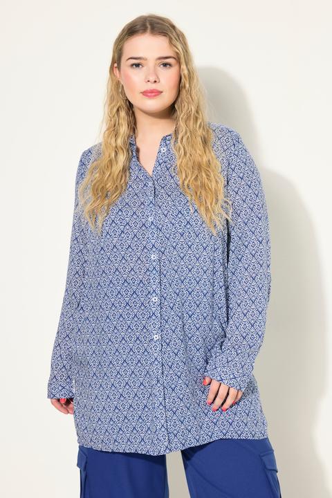 Produktbild Studio Untold Hemdbluse, Boxy Shape, grafischer Print, Hemdkragen, Langarm (42, 44)