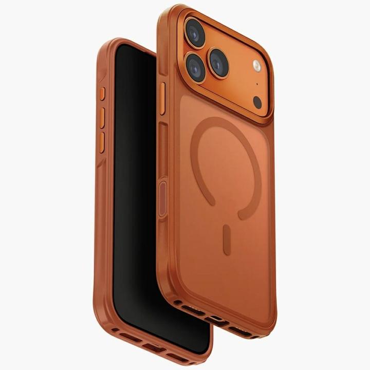 Etuui Case UNIQ Veren for iPhone 17 Pro Magclick Charging orange (Apple iPhone 17 Pro)