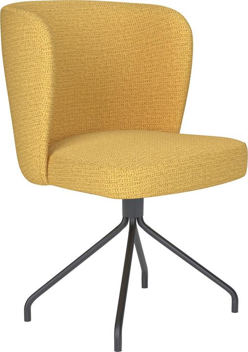 White Label Living Chair Stan Ochre Spider Swivel