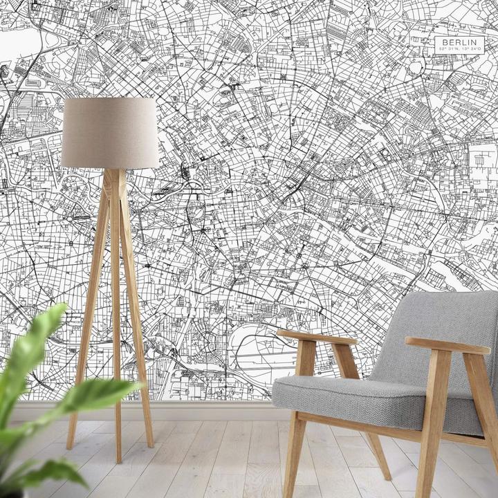 Image du produit Trenddeko Plan de la ville de Berlin (240 x 350 cm)