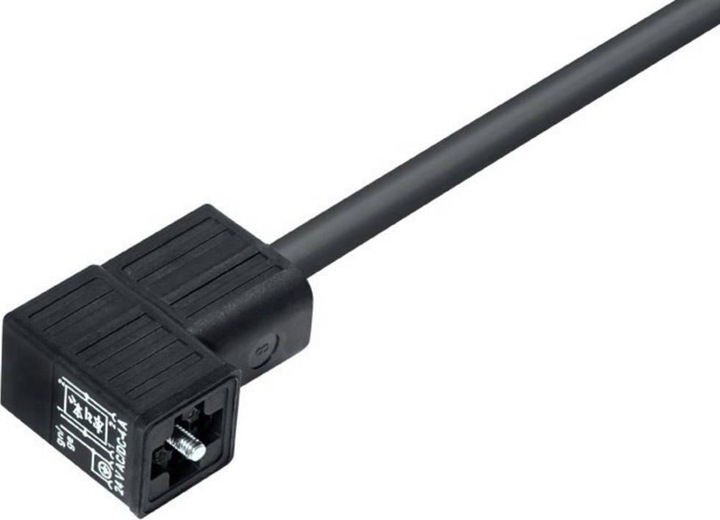 Actual product image Schubiger Solenoid valve socket C wired LED Black 34 5737 500 520 Binder Content: 1