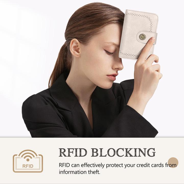 Produktbild Only-Bags.Store Brieftasche Grosse Kapazität PU-Leder Vintage Brieftasche