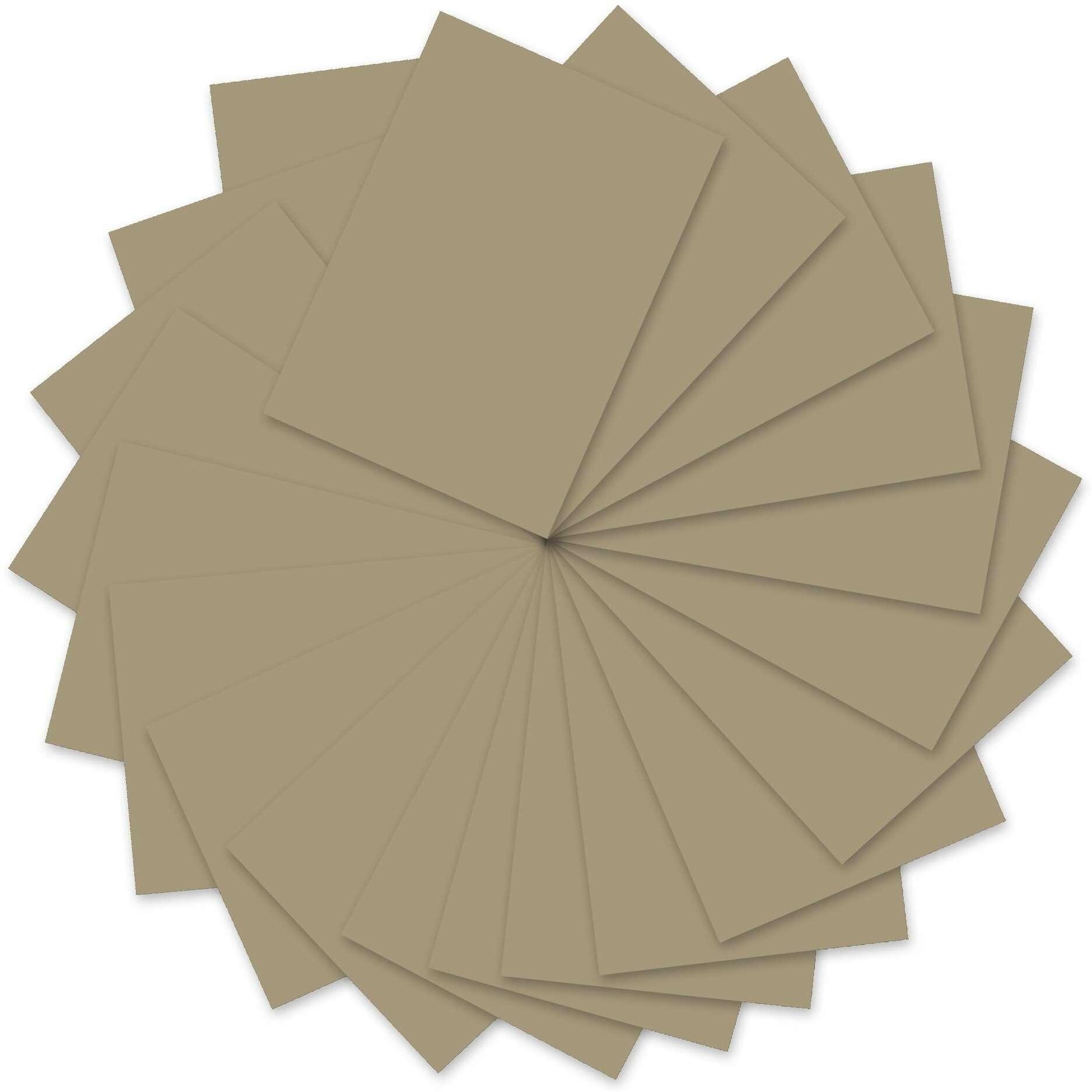 Ursus, Bastelpapier, Tonzeichenpapier A4, 130 g/m², 100 Blatt, Taupe (130 g/m², 100 x)