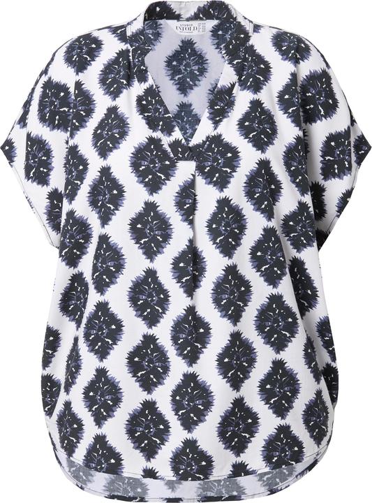 Actual product image Studio Untold Abstract Print Cap Sleeve Blouse (54)