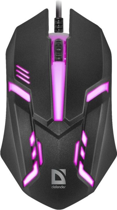 Produktbild Defender MAUS CYBER MB-560L SCHWARZ 7 FARBEN 1200DPI 3P (Kabelgebunden)