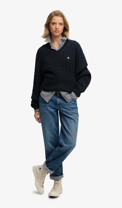 Produktbild Superdry Oversized Damen-Crewneck-Pullover (XS)