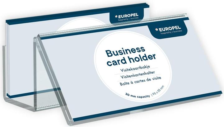 Europel Porte-cartes de visite, 1 compartiment, transparent