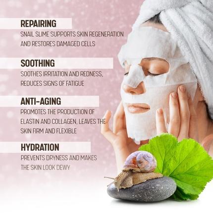 Immagine prodotto Beauty Kei Maschera di lumaca coreana Maschera di bellezza per il viso Idratante Anti-Aging Anti-Rughe