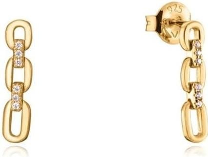 Actual product image Viceroy Stylish gold-plated earrings with zirconia Elegant 13137E100-30
