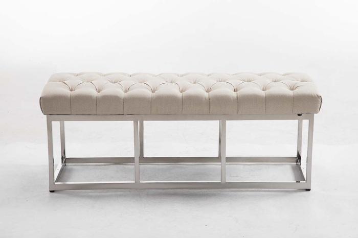Image du produit CLP Banc Amun Tissu E120, crème (120 cm)