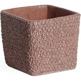 Domoletti, Vaso da fiori, Flower pot BTP07C, cement, red