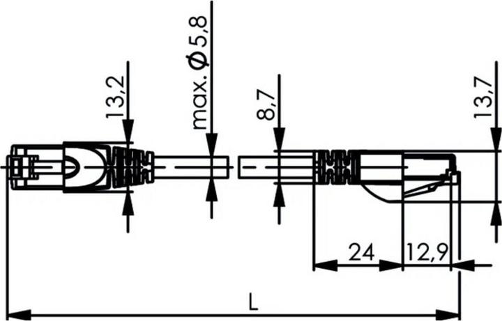 Immagine prodotto Telegärtner Cavo patch (SF/UTP, CAT5, 15 m)
