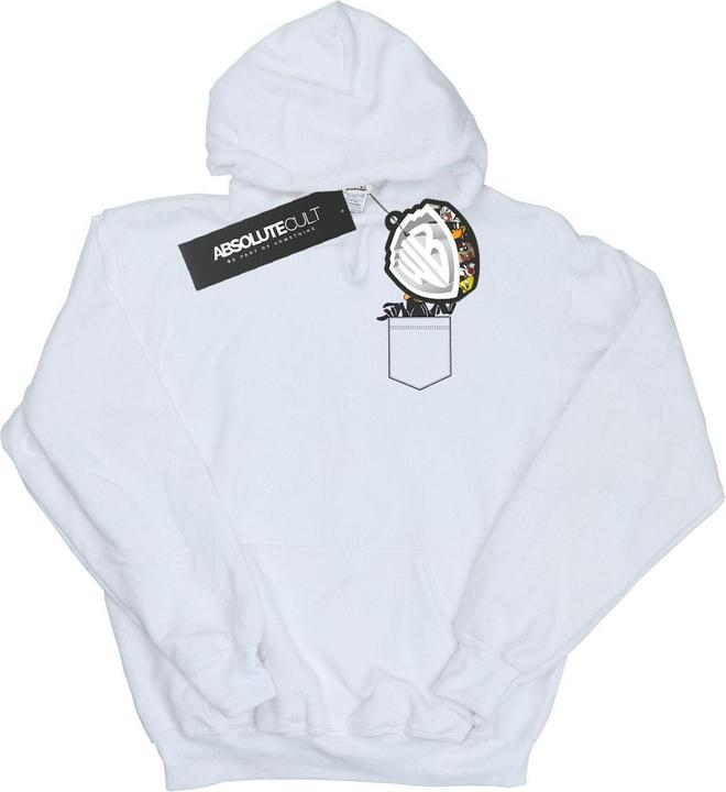 Produktbild Looney Tunes Daffy Duck Faux Pocket Kapuzenpullover Mädchen (140, 146)