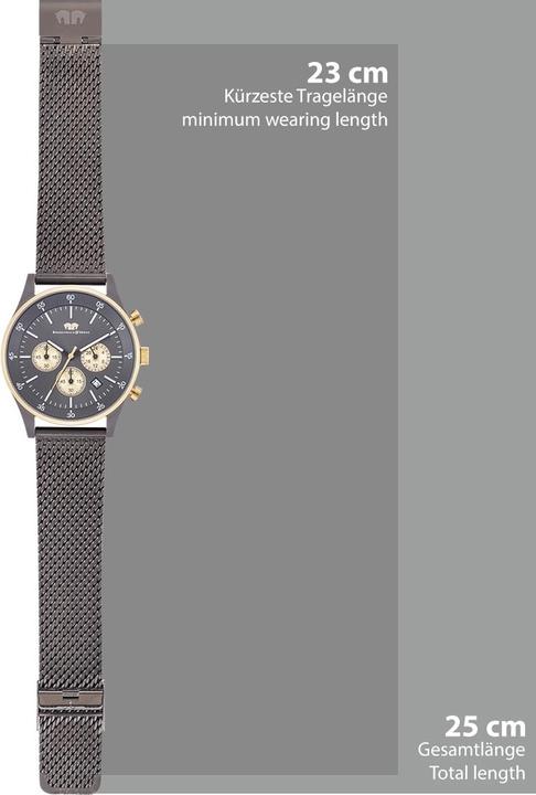 Image du produit Hommes Chronographe Goodwill Acier inoxydable Anthracite - 30020 (Chronographe, 43 mm)