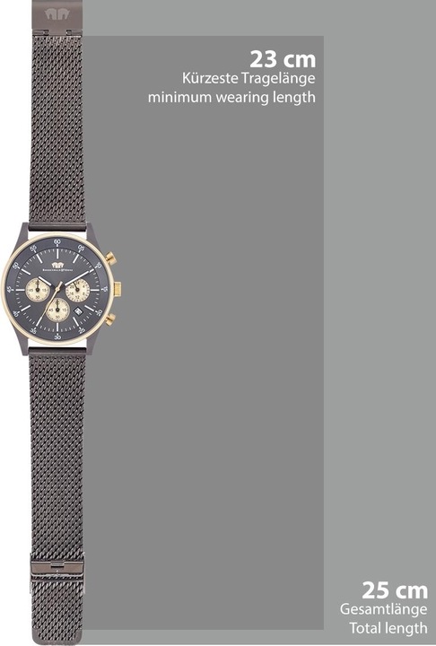 Produktbild Herren Chronograph Goodwill Edelstahl Anthrazit - 30020 (Chronograph, 43 mm)