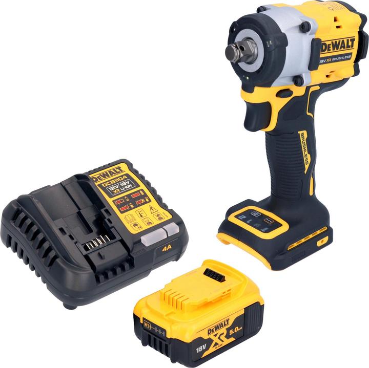 Produktbild DeWalt DCF 921 P1 Akku Schlagschrauber 18 V 400 Nm 1/2" Brushless + 1x Akku 5,0 Ah + Ladegerät
