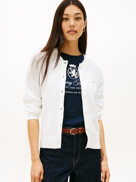 Produktbild Tommy Hilfiger Cardigan a Maglia Cavo (XXS)