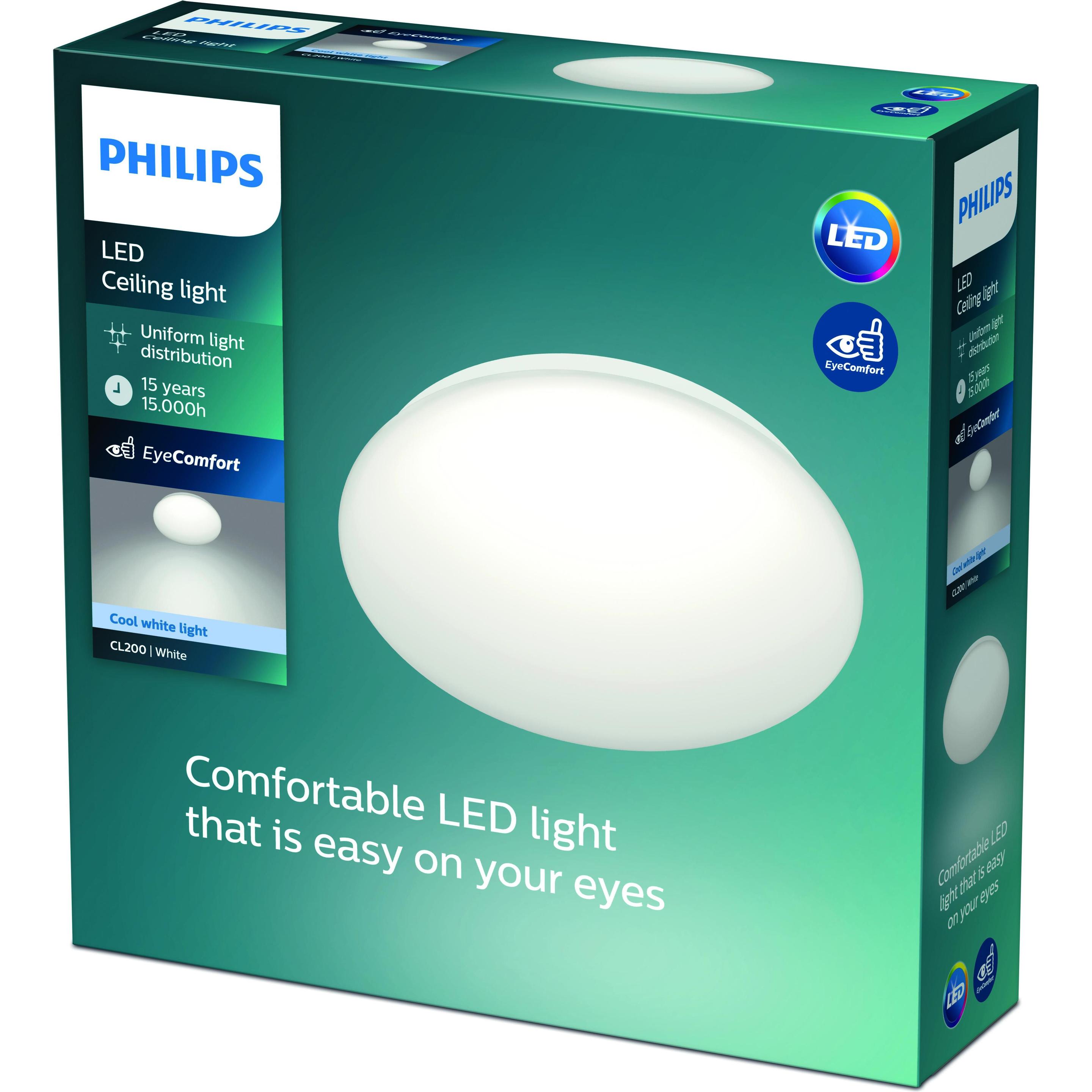 Thumbnail - Philips, Wandleuchte + Deckenleuchte, Moire (640 lm)