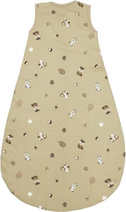 Produktbild Meyco Schlafsack Jersey Wattiert 62 cm Forest Animals sand (62 cm, Winter, Frühling, Herbst)