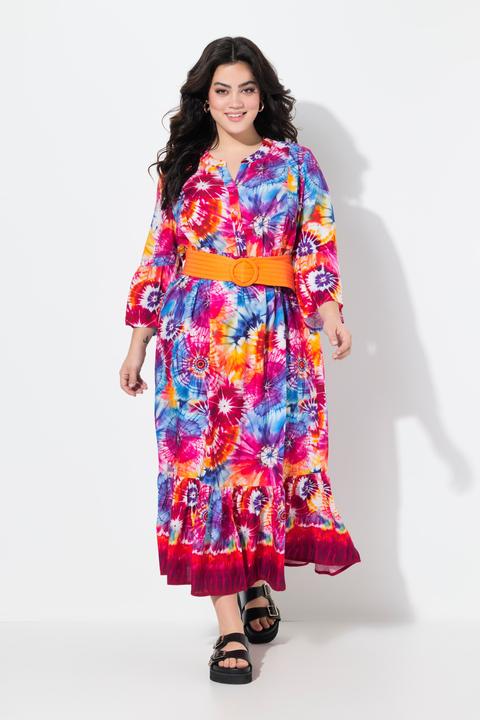 Image du produit Angel of Style Maxikleid, A-Linie, Batikprint, Volants (50)