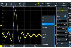 Actual product image Rohde & Schwarz Oscilloscope software, function generator for RTC1000 oscilloscope