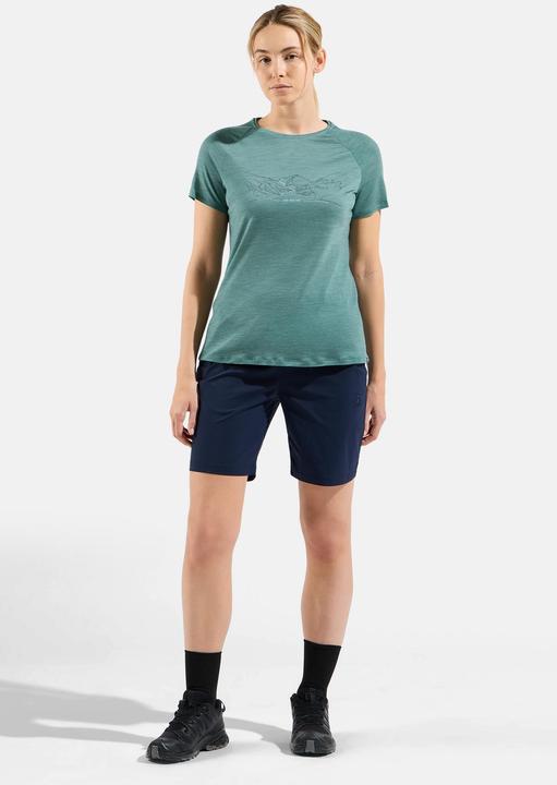 Actual product image Odlo Women's Ascent PW 130 Run.Bike.Hike. Crew Neck S/S (XL)