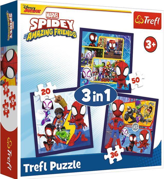 Immagine prodotto Trefl 3 in 1 Puzzle – Spidey (3 pezzi)