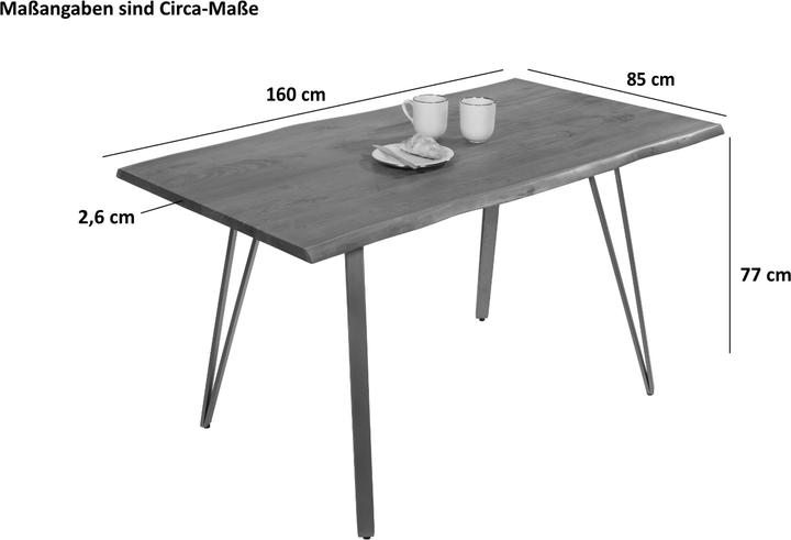 Actual product image SAM Celia (160 x 85 x 77 cm)