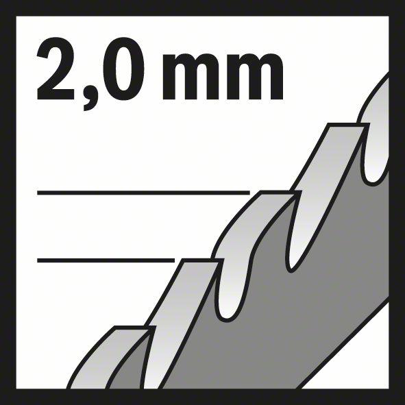 Produktbild Bosch Professional Zubehör Stichsägeblatt T 121 BF Speed for Metal, 3er-Pack