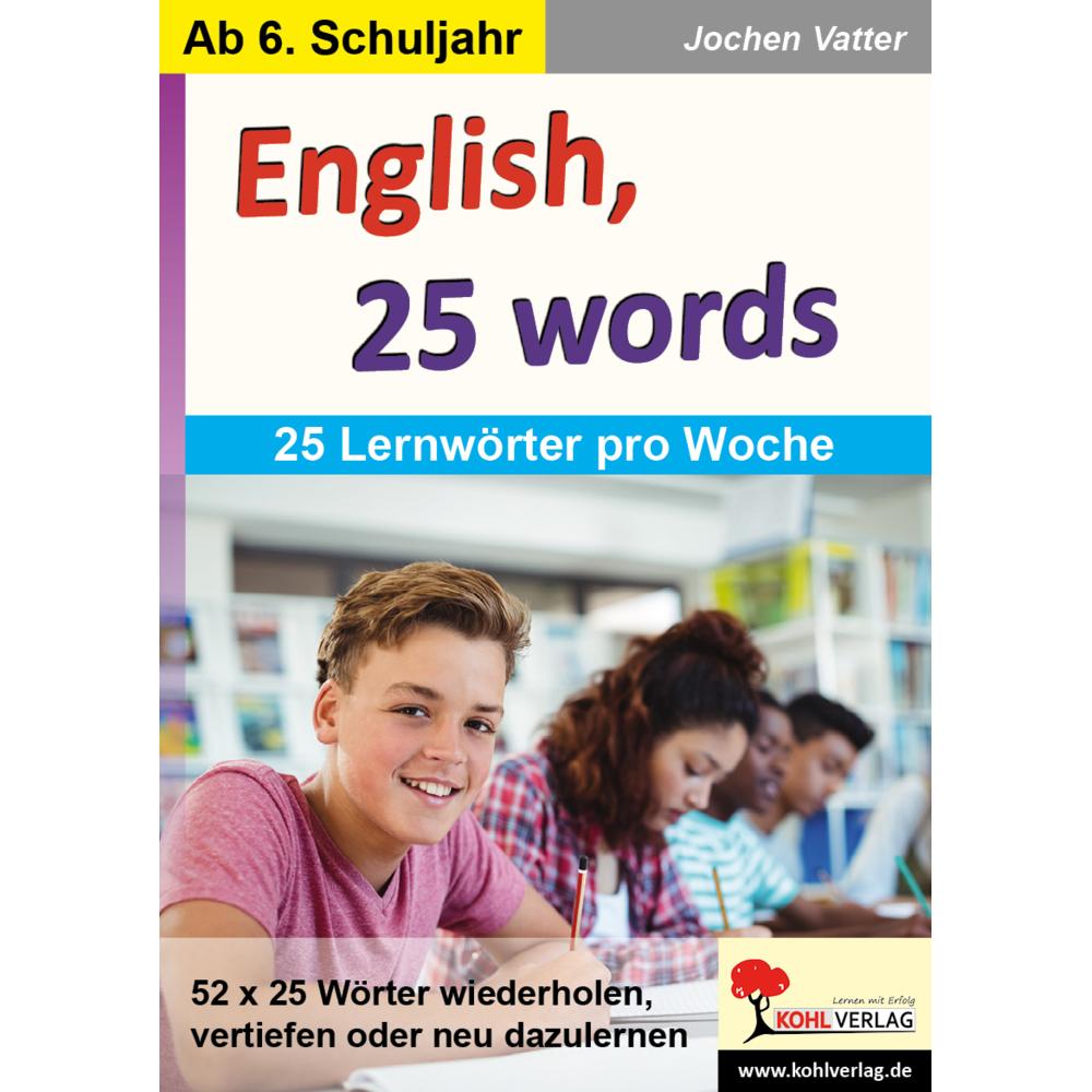 Thumbnail - English, 25 words, Schulbücher von Jochen Vatter