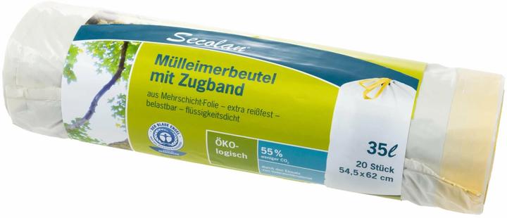 Secolan Müllbeutel 35,0 l weiss 25,0 µm, 20 St. (20 x, 35 l)