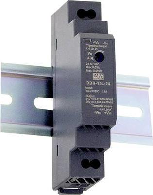 MeanWell Hutschienen DC/DC Wandler (DIN Rail) 3.3 V/DC 4.5 A 15 W 1 x