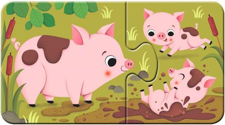 Actual product image Ravensburger Animals and their little ones puzzle (18 pieces)