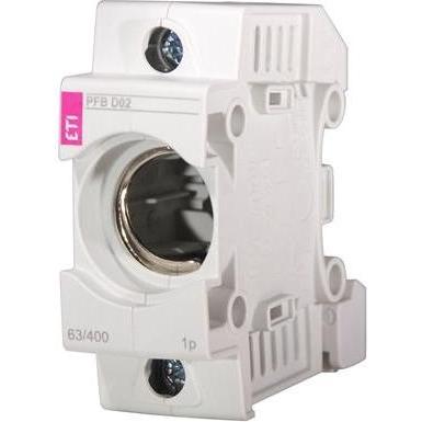 Csdk SL, Sicherung, Sikringsholder D02 E18 1 pol, 63A, 400V AC, Monteres på DIN-Skinne 35mm. Leveres komplet. (1 A)