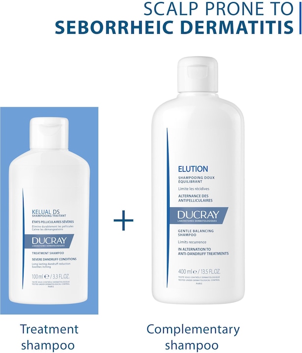 Produktbild Ducray Kelual DS Intensiv-Pflegeshampoo bei seborrhoischem Ekzem (100 ml, Flüssiges Shampoo)