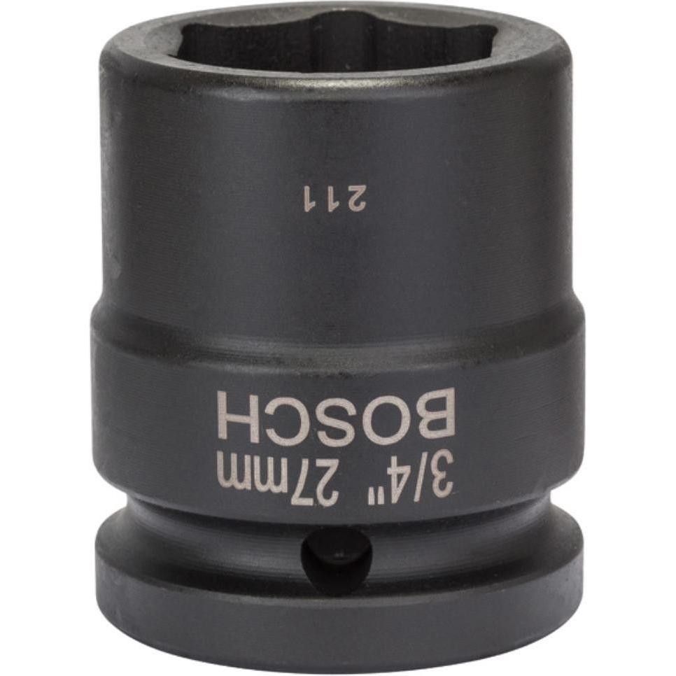 Bosch Professional Zubehör, Steckschlüssel + Stecknuss, Steckschlüsseleinsatz, SW 27 mm, L 50 mm, 44 mm, M18, 42,5 mm (2...