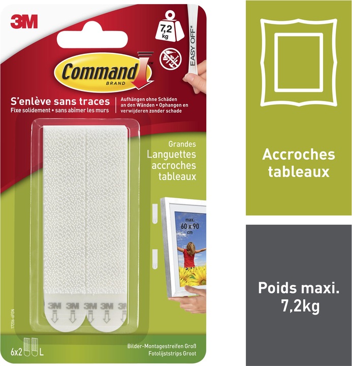 Image du produit Command Languettes accroche-tableau L, Multi-Pack