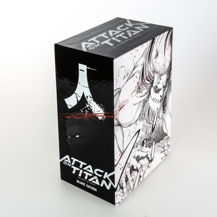 Produktbild Attack on Titan, Bände 21-25 im Sammelschuber mit Extra (Deutsch, Hajime Isayama, 2019)