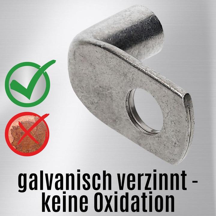 Produktbild Kalitec 10 Stück KA7-L10 Handelsübliche Rohrkabelschuhe gewinkelt 35mm² M10 I ohne Sichtloch I 90° I