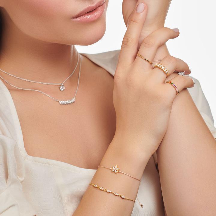 Image du produit Thomas Sabo Bague pierres multicolores or (56, Argent 925, Or 750/18 K)