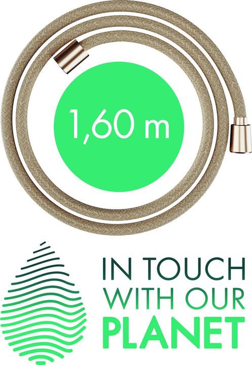 Image du produit hansgrohe Designflex flexible de douche textile, longueur 1600mm, 28260 (160 cm)