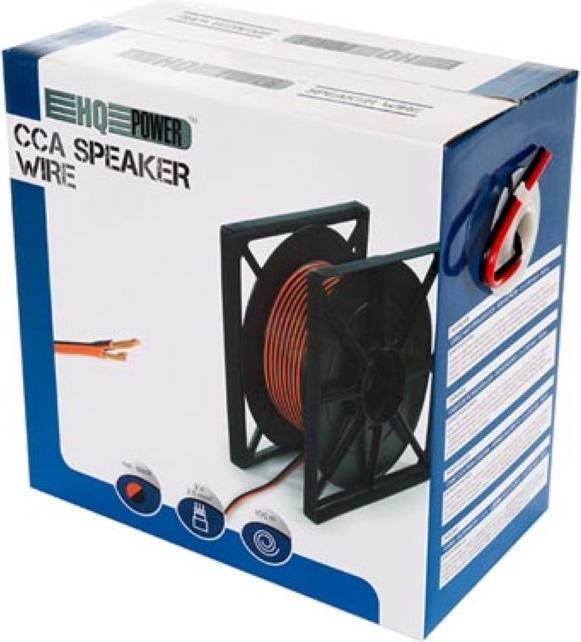 Actual product image Cables CCA SPEAKER WIRE - RED/BLACK - 2 x 2.50 mm² - REEL 100 m (100 m, 2.50 mm²)