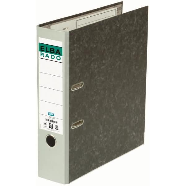 Actual product image Elba Folder rado 100022602 DIN A4 80mm cardboard gray (A4, 80 mm, 1 pcs.)